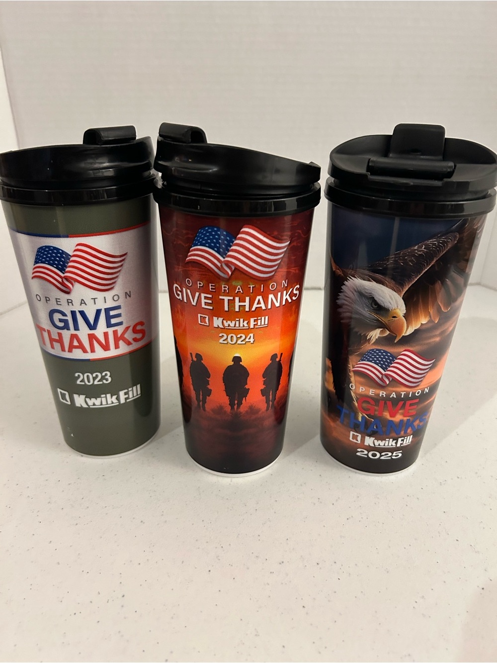 Kwik Fill Operation Give Thanks 2022-2025 Hot/Cold Travel Tumbler..